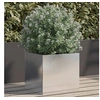 Image de Jardinière argenté 32x30x29 cm acier inoxydable