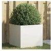 Image de Jardinière, Bac à Fleurs, Pot de Plantes, Boîte à Fleurs, Jardinière Surélevée de Jardin Patio Terrasse, Blanc 841549