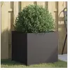 Image de Jardinière, Bac à Fleurs, Pot de Plantes, Boîte à Fleurs, Jardinière Surélevée de Jardin Patio Terrasse, Noir 841559