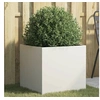 Image de Jardinière, Bac à Fleurs, Pot de Plantes, Boîte à Fleurs, Jardinière Surélevée de Jardin Patio Terrasse, Blanc 841561