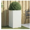 Image de Jardinière, Bac à Fleurs, Pot de Plantes, Boîte à Fleurs, Jardinière Surélevée de Jardin Patio Terrasse, Blanc 841578