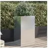 Image de Jardinière argenté 42x38x75 cm acier inoxydable