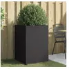 Image de Jardinière, Bac à Fleurs, Pot de Plantes, Boîte à Fleurs, Jardinière Surélevée de Jardin Patio Terrasse, Noir 841583