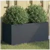 Image de Jardinière anthracite 62x30x29 cm acier