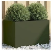 Image de Jardinière vert olive 62x40x39 cm acier