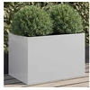 Image de Jardinière, Lit Surélevé, Bac à Fleurs, Pot de Plantes, Boîte à Fleurs Jardin Patio Terrasse, Argenté 62x40x39 cm 841600