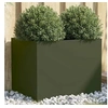 Image de Jardinière, Bac à Fleurs, Pot de Plantes, Boîte à Fleurs, Jardinière Surélevée de Jardin Patio Terrasse, Vert Olive 841604
