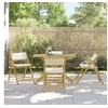 Image de Salon de jardin bambou beige 4 pieces