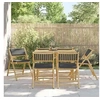 Image de Salon de jardin bambou gris 6 pieces