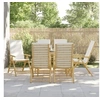 Image de Salon de jardin bambou beige 6 pieces