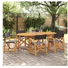 Image de Chaises pliables de jardin lot de 6 gris foncé tissu3208920