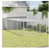 Image de Niche pour Chien avec Cour, Cage pour Chiot avec Porte et Loquet, Maison avec Cour Etendue pour Animaux de Compagnie, 3214225