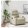 Image de Fauteuil réglable similicuir crème