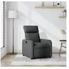 Image de Fauteuil réglable tissu gris foncé