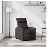 Image de Fauteuil réglable tissu marron foncé