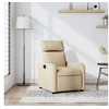 Image de Fauteuil réglable tissu crème
