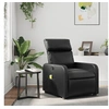 Image de Fauteuil de Massage Inclinable, Chaise avec Repose-pieds, Siège avec Dossier et Accoudoirs Salle de Séjour, Moderne, 374190