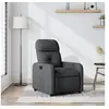 Image de Fauteuil inclinable Gris foncé Tissu