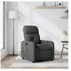 Image de Fauteuil de massage inclinable Gris foncé Tissu