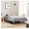 Image de Bedframe met hoofdbord metaal wit 107x203 cm376547