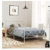 Image de Bedframe met hoofd- en voeteneinde metaal wit 107x203 cm376565