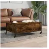 Image de Table Basse avec Roulettes, Table d'Appoint avec Rangement, Bout de Canapé, Meuble de Salon Salle de Séjour, Moderne, 842298