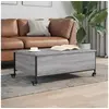 Image de Table Basse avec Roulettes, Table d'Appoint avec Rangement, Bout de Canapé, Meuble de Salon Salle de Séjour, Moderne, 842299