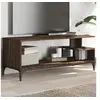 Image de Meuble TV bois d'ingénierie et acier enduit de poudre 842415