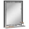 Image de Badkamerspiegel met schap 50x12x60 cm hout grijs sonoma eiken842419