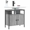 Image de Armoire Lavabo de Salle de Bain, Placard sous Vasque avec Porte, Meuble de Rangement, Organisateur de Toilette 842439