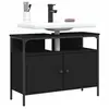 Image de Armoire Lavabo de Salle de Bain, Placard sous Vasque avec Porte, Meuble de Rangement, Organisateur de Toilette 842441