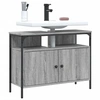 Image de Armoire lavabo de salle de bain sonoma gris 80x30x60 cm