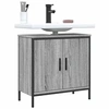 Image de Armoire Lavabo de Salle de Bain, Placard sous Vasque avec Porte, Meuble de Rangement, Organisateur de Toilette 842449