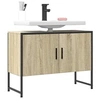 Image de Armoire Lavabo de Salle de Bain, Placard sous Vasque avec Porte, Meuble de Rangement, Organisateur de Toilette 842462