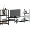 Image de Meuble TV, Armoire de Télévision avec Etagères, Meuble Télé avec Rangement Salon Salle de Séjour, Moderne, Noir Bois 842481