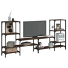 Image de Meuble TV, Armoire de Télévision avec Etagères, Meuble Télé avec Rangement Salon Salle de Séjour, Moderne, Chêne 842485