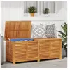 Image de Boîte de rangement de jardin persiennes 150x50x56cm bois acacia