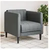 Image de Fauteuil gris foncé tissu