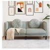 Image de Canapé avec coussins 2 places gris clair velours372632