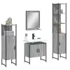 Image de Ensemble d'Armoires de Salle de Bain 4 pcs, Meuble-lavabo avec Etagère et Miroir, Armoire de Rangement de Toilette, 3214357