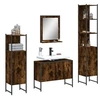 Image de Ensemble d'Armoires de Salle de Bain 4 pcs, Meuble-lavabo avec Etagère et Miroir, Armoire de Rangement de Toilette, 3214361