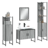 Image de Ensemble d'Armoires de Salle de Bain 4 pcs, Meuble-lavabo avec Etagère et Miroir, Armoire de Rangement de Toilette, 3214362