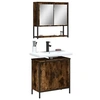 Image de Ensemble de meubles de salle de bain 2 pcs Chêne fumé
