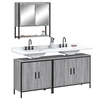 Image de Ensemble de Meubles de Salle de Bain 3 pcs, Armoires avec Miroir, Meuble de Rangement Toilette Intérieur, Moderne, 3214673