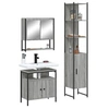 Image de Ensemble de Meubles de Salle de Bain 3 pcs, Armoires de Lavabo avec Miroir, Placards de Rangement Toilette, Moderne, 3214678
