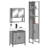 Image de Ensemble de Meubles de Salle de Bain 3 pcs, Armoires de Lavabo avec Miroir, Placards de Rangement Toilette, Moderne, 3214683