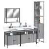 Image de Ensemble de Meubles de Salle de Bain 4 pcs, Armoires de Lavabo avec Miroir, Placards de Rangement Toilette, Moderne, 3214688