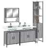Image de Ensemble de Meubles de Salle de Bain 4 pcs, Armoires de Lavabo avec Miroir, Placards de Rangement Toilette, Moderne, 3214693
