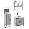 Image de Ensemble de Meubles de Salle de Bain 3 pcs, Armoires de Lavabo avec Miroir, Placards de Rangement Toilette, Moderne, 3214703