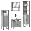 Image de Ensemble de Meubles de Salle de Bain 4 pcs, Armoires de Lavabo avec Miroir, Placards de Rangement Toilette, Moderne, 3214708